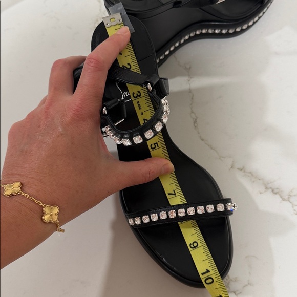 Christian Louboutin Pyrastrass 110mm leather wedge sandal with crystals size 40 - Picture 12 of 12